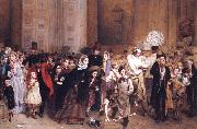 George Elgar Hicks The General Post Office One Minute to Six oil painting